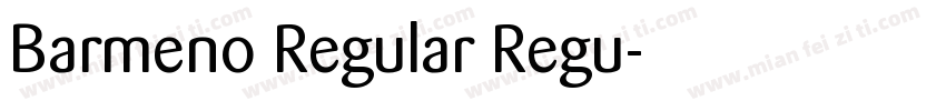 Barmeno Regular Regu字体转换